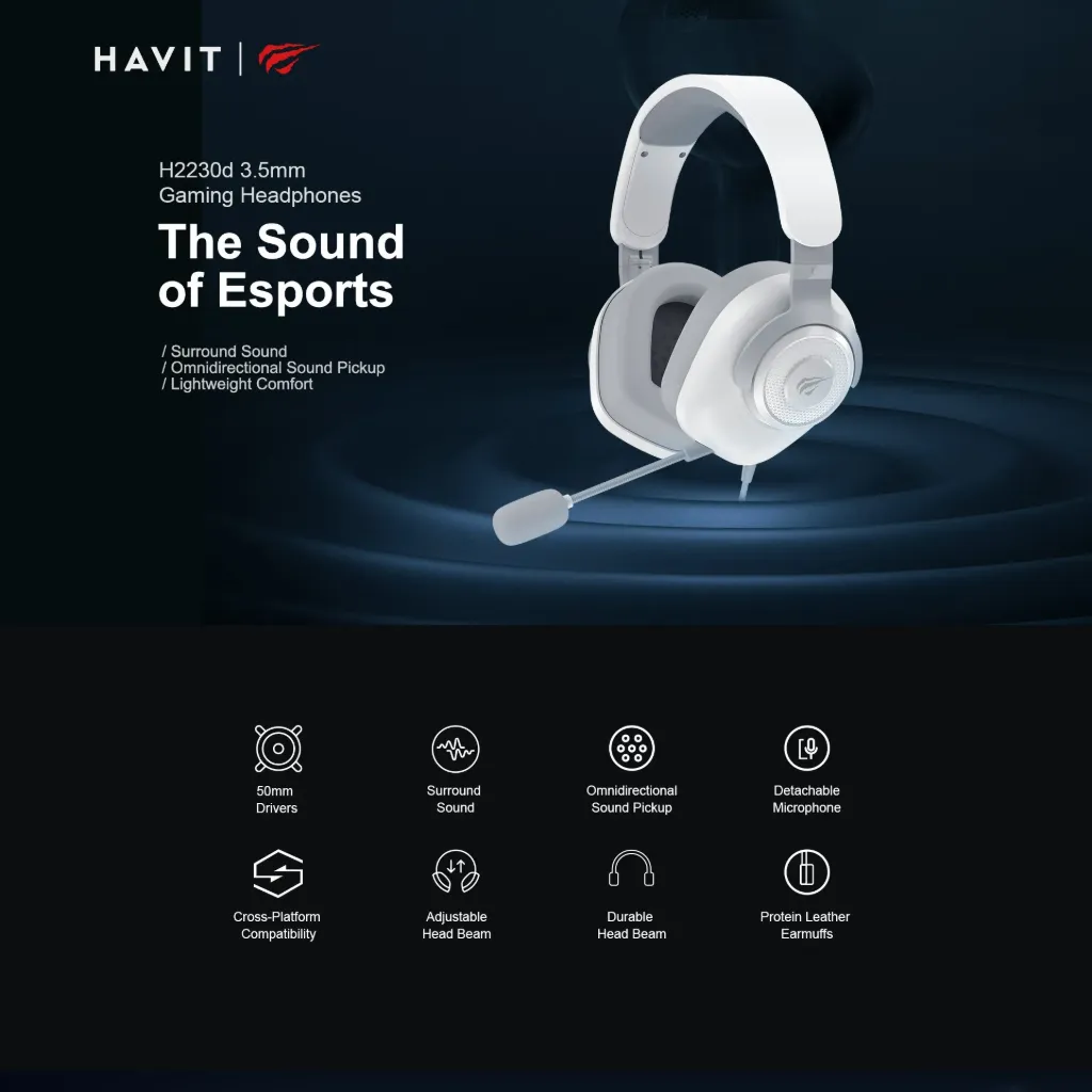 HAVIT H2230U 7.1 ( White )