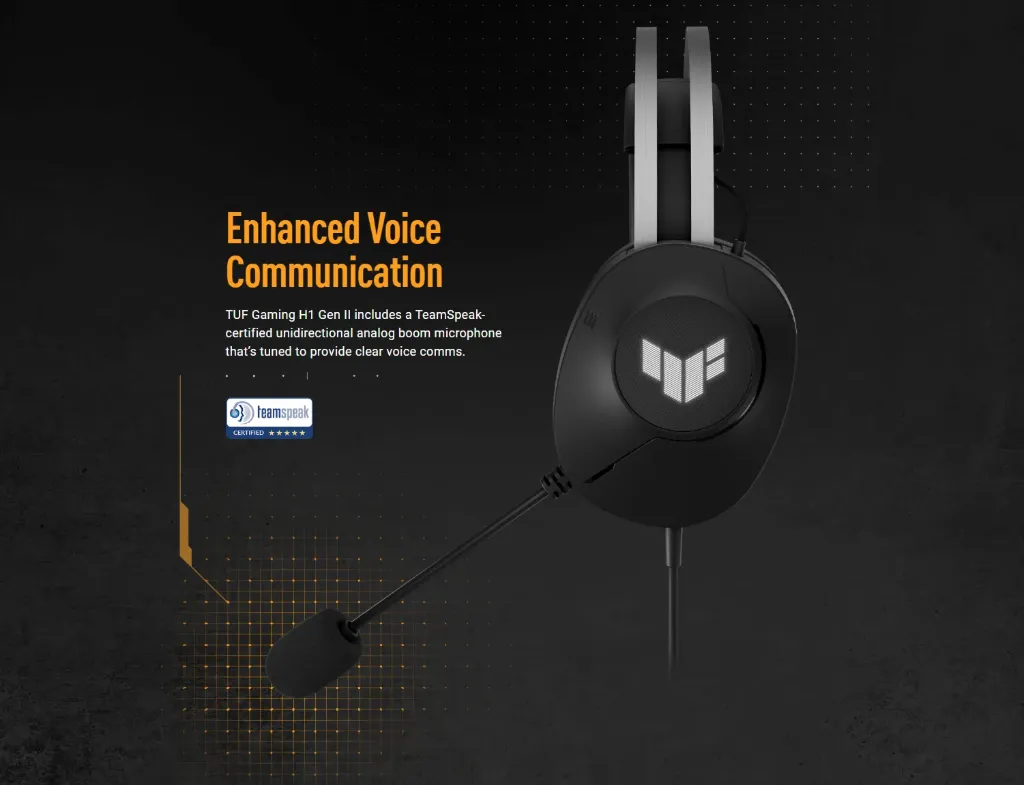 ASUS TUF Gaming H1 Gen II Wired 40mm ( Black )