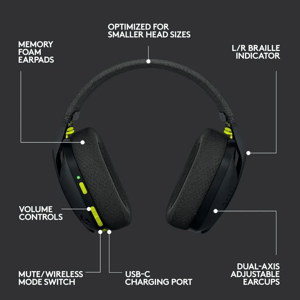 Logitech G435 LIGHTSPEED ( Black )