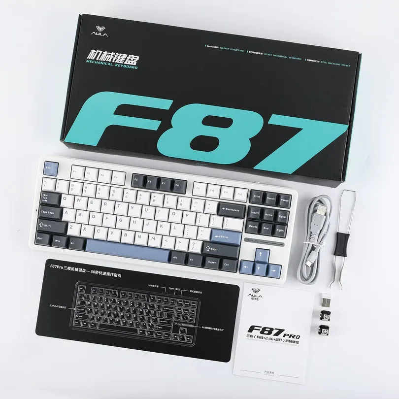 EPOMAKER x AULA F87 Pro ( White )