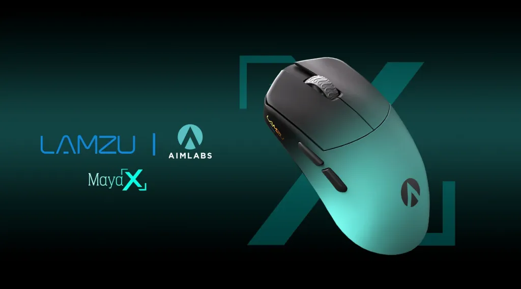 Lamzu Maya X Wireless Ultra Lightweight 47G 8K Polling Rate 30000 DPI ( Aimlab )