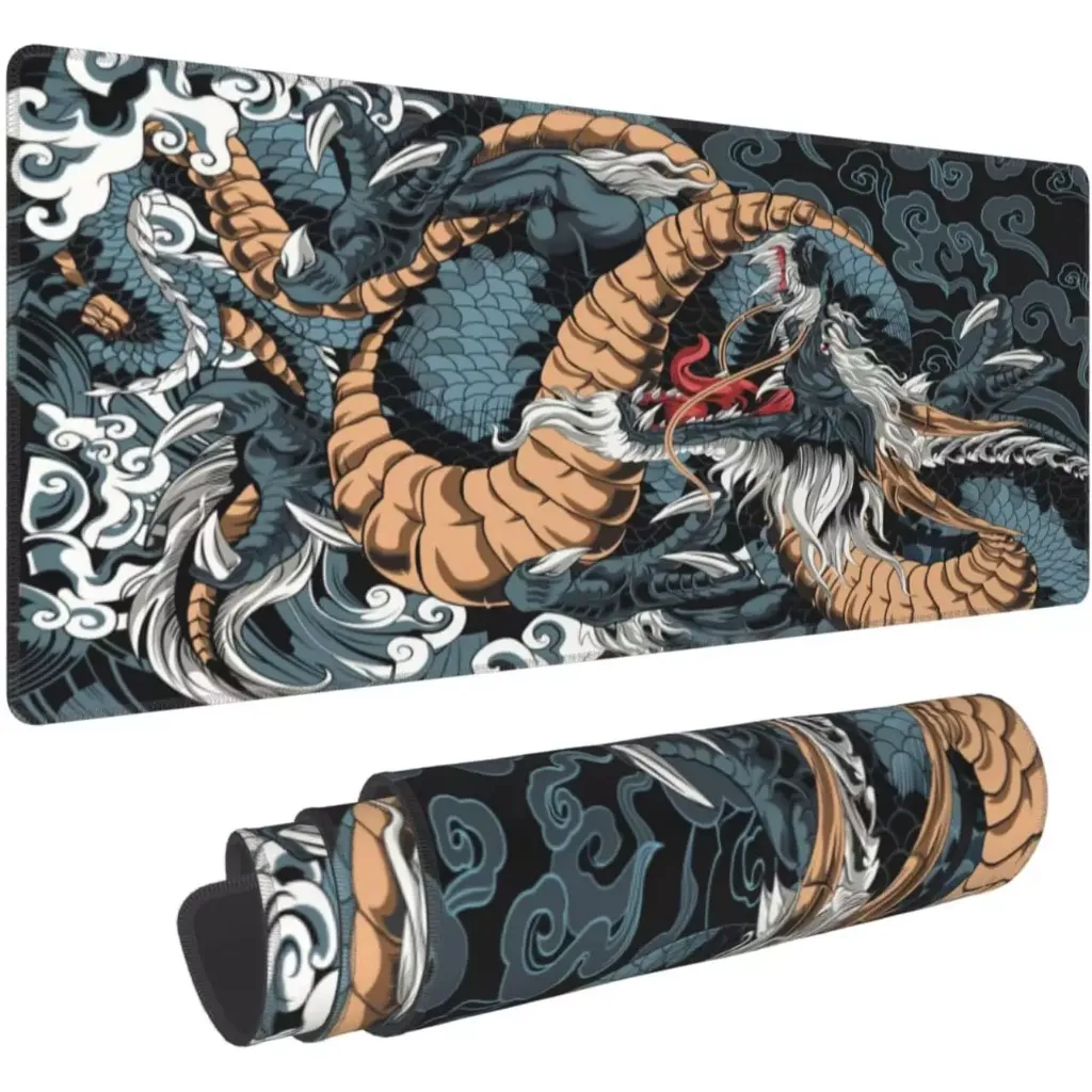 Gaming Mouse Pad Size 80 x 30 CM ( Japanese Dragon )