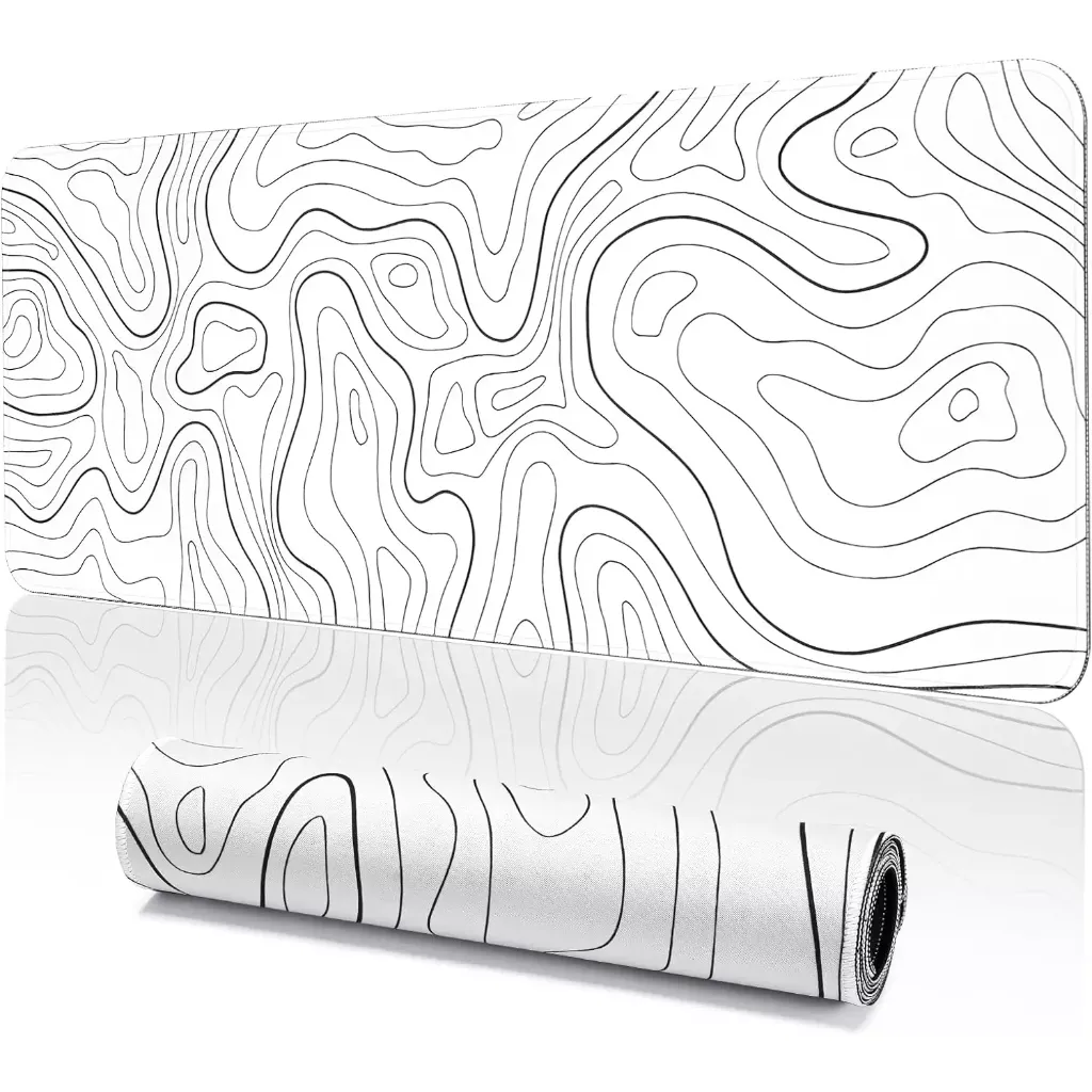 Gaming Mouse Pad Size 80 x 30 CM ( Abstract White )