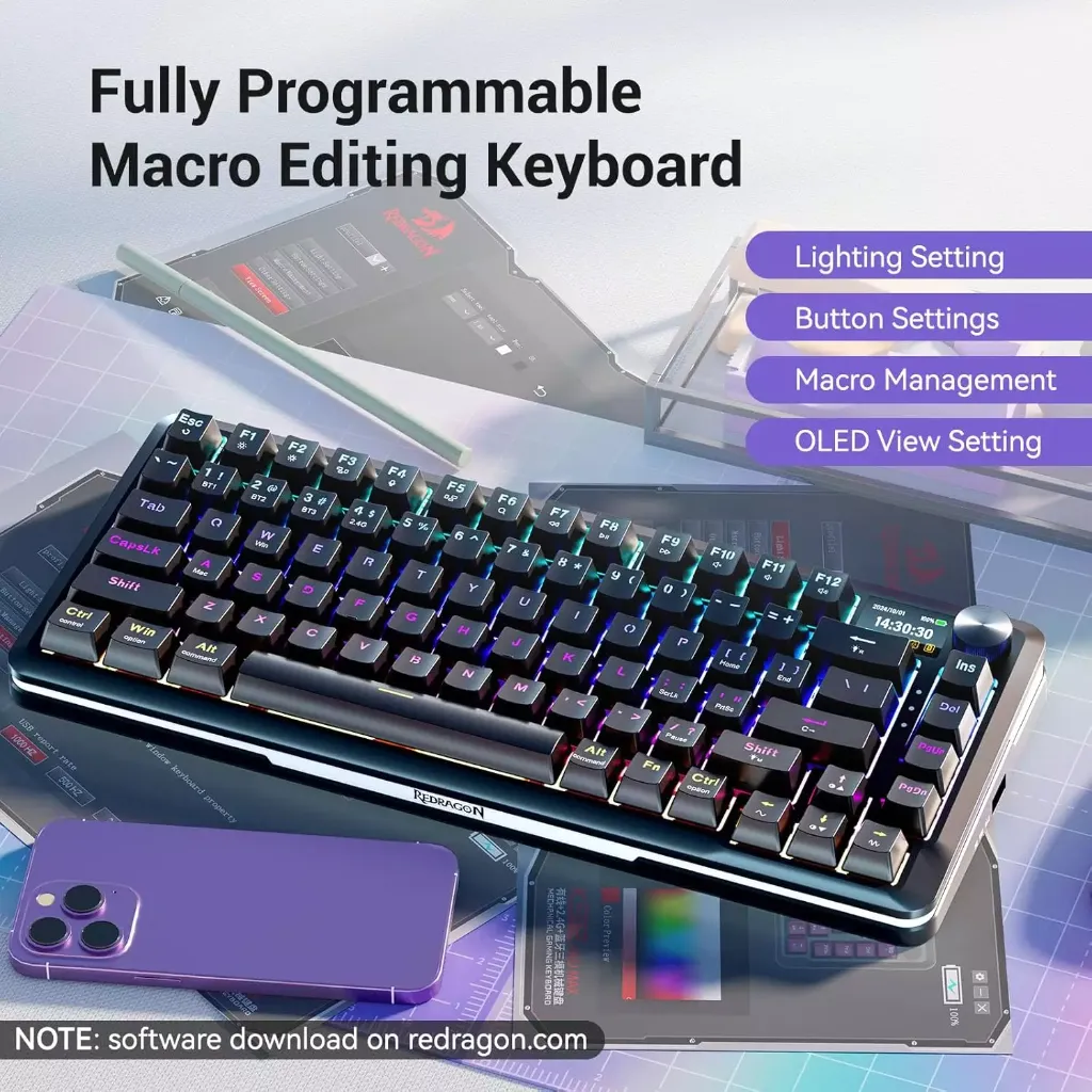 REDRAGON K708 FLEKACT PRO Wireless Mechanical Switch Linear