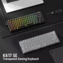 REDRAGON K617 SE Fizz Mechanical Keyboard Custom Linear Switch ( Black Transparent )