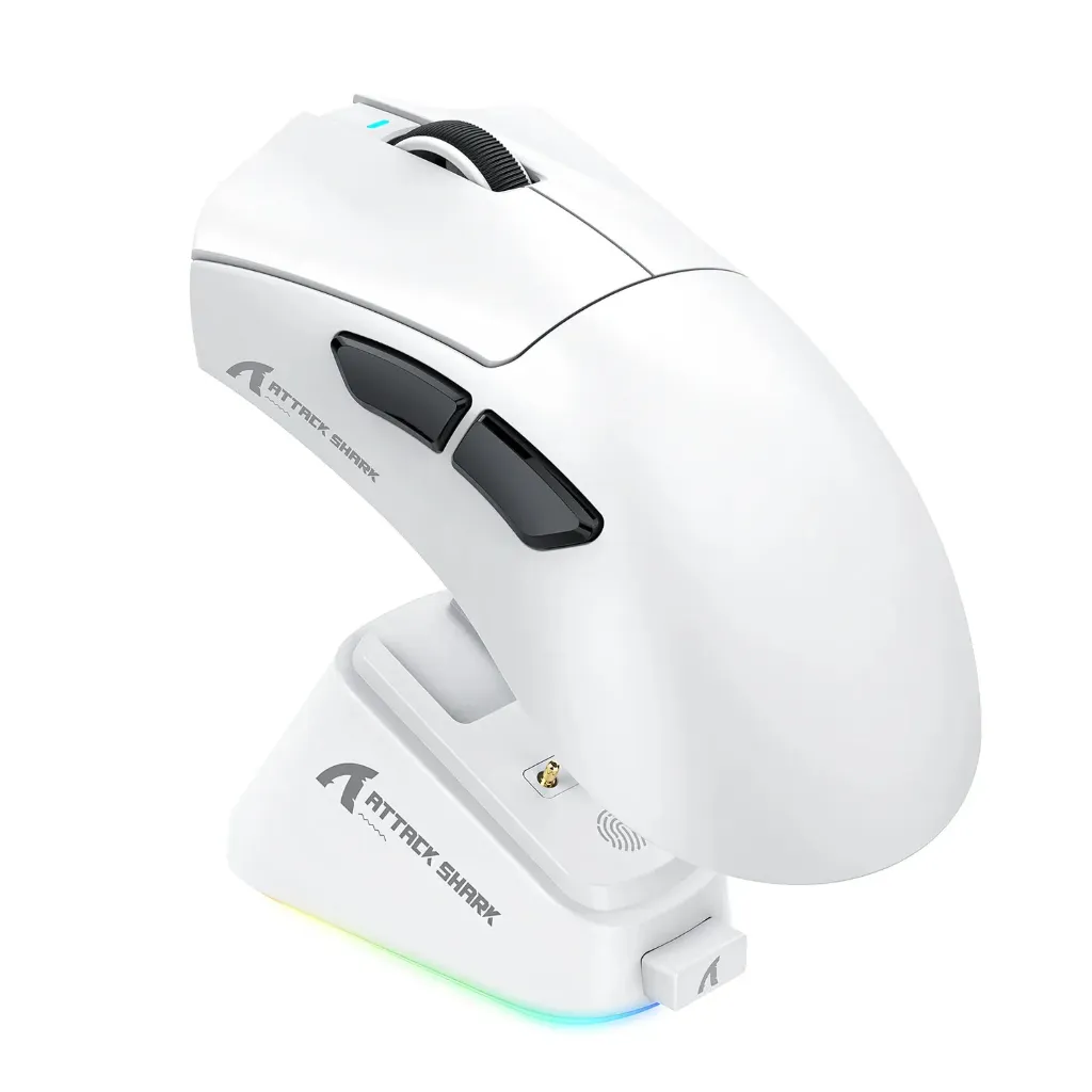  ( White ) ATTACK SHARK X8 Series Tri-mode