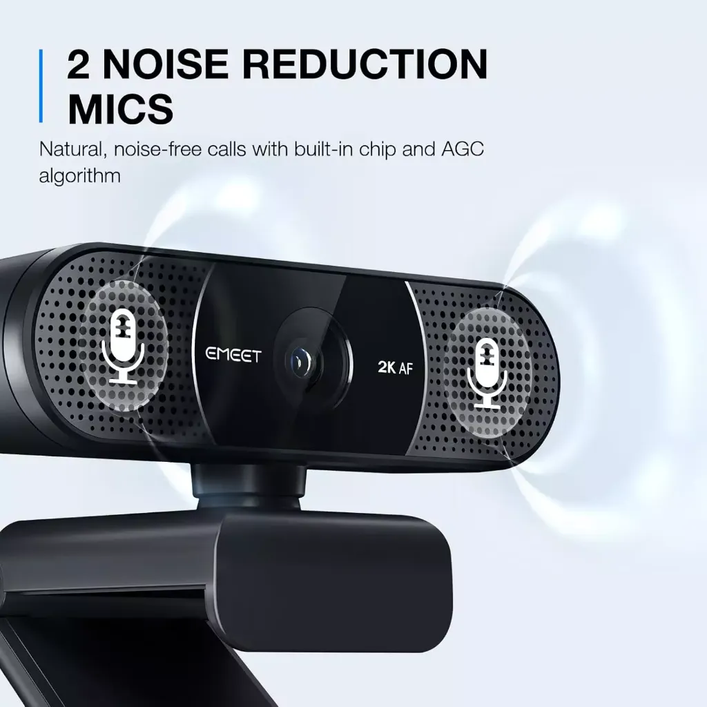 EMEET C960 2K Webcam with Microphone