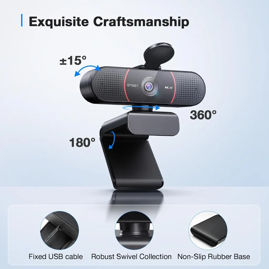 EMEET C960 4K Webcam UHD Sony Sensor