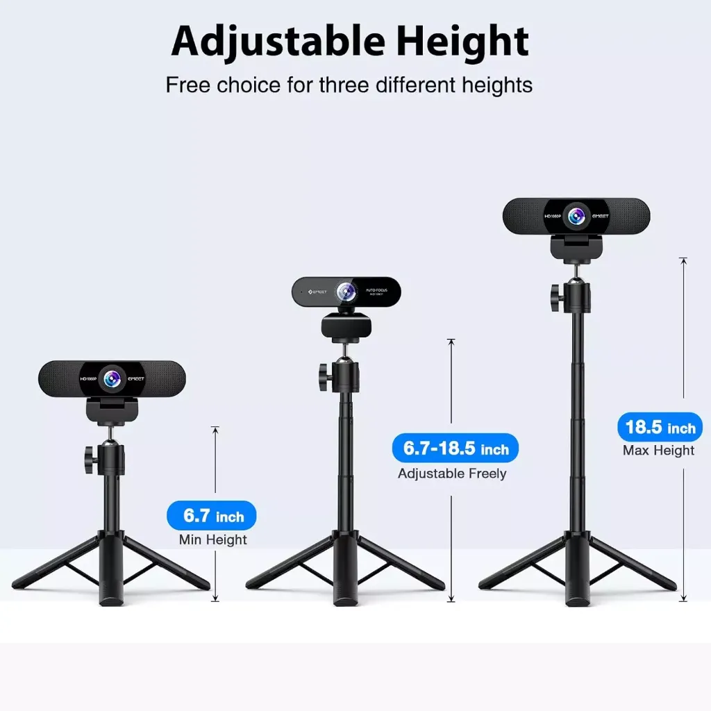 EMEET Professional Webcam Mini Tripod 360°