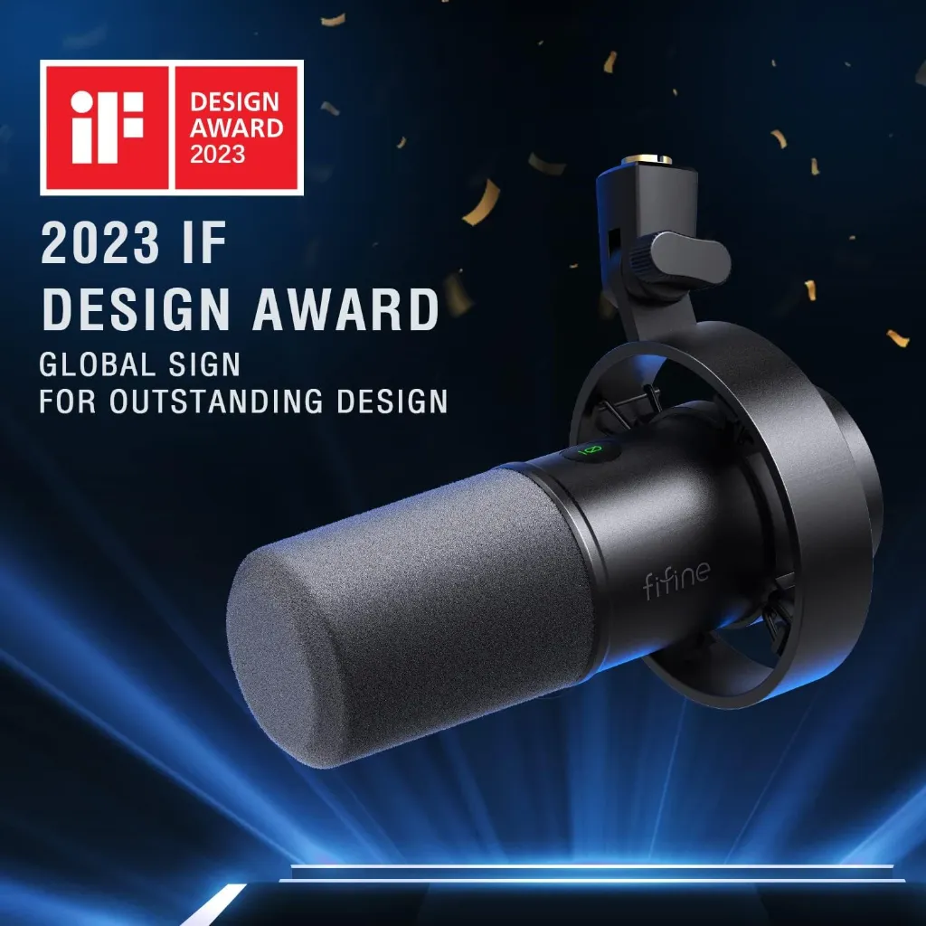 FIFINE K688 Dynamic Podcast Microphone Metal Mic