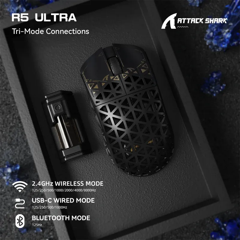  ( Black ) ATTACK SHARK R5 Ultra Carbon Fiber