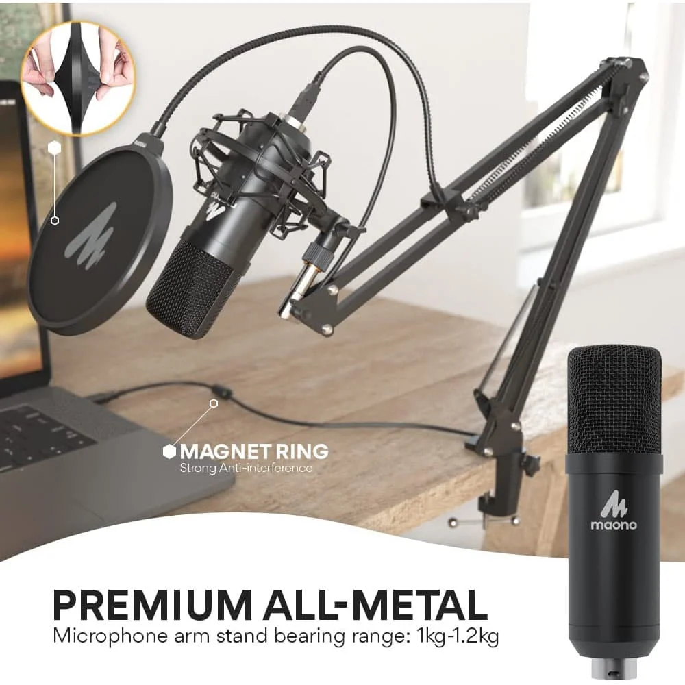 MAONO A04 Microphone With Boom Arm
