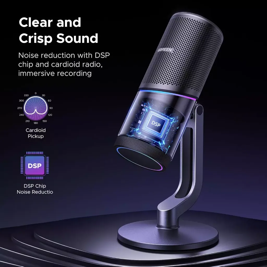 UGREEN Condenser Microphone 24bit/96kHz