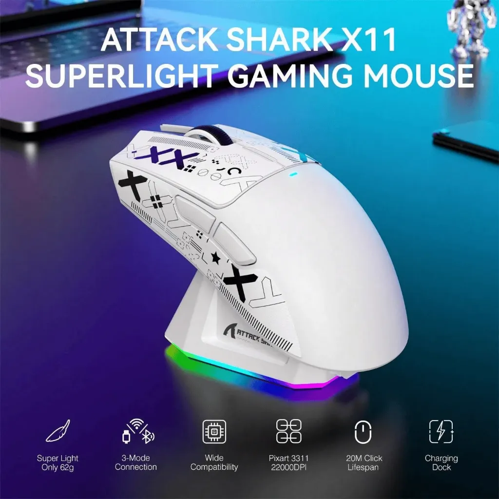( White ) ATTACK SHARK X11
