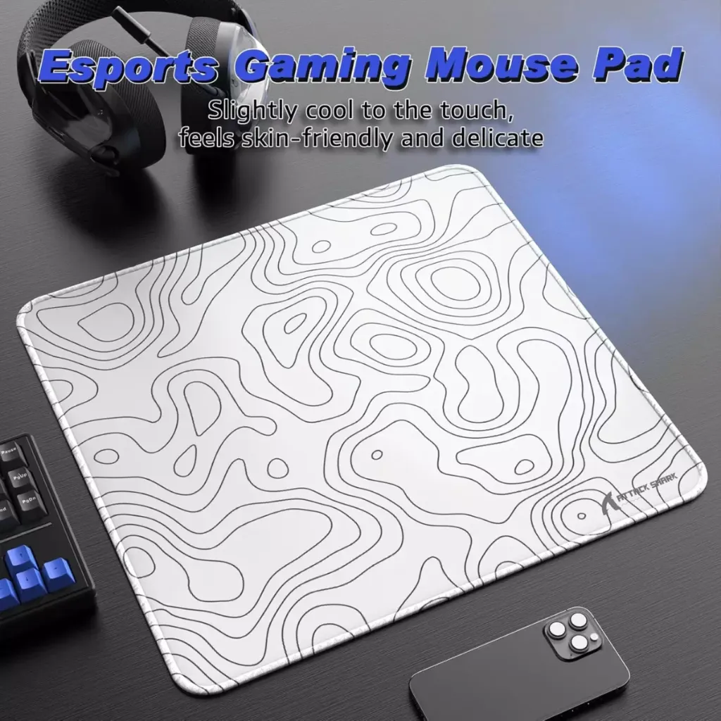 ATTACK SHARK CM02 Gaming Mousepad ( White Contour )