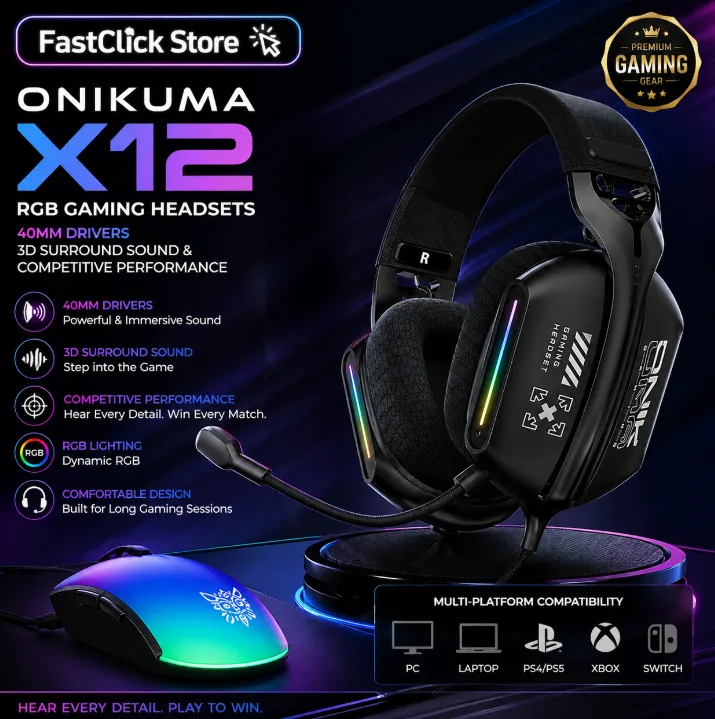 ‌ONIKUMA X12 40MM Drivers