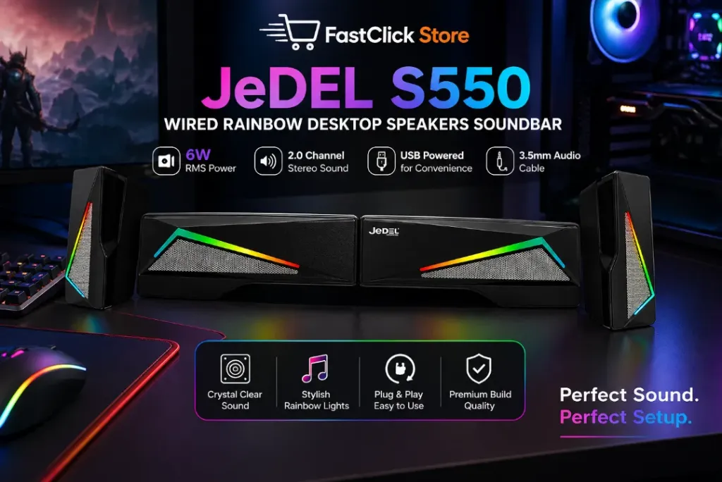 JeDEL S550 Desktop Speakers Stereo