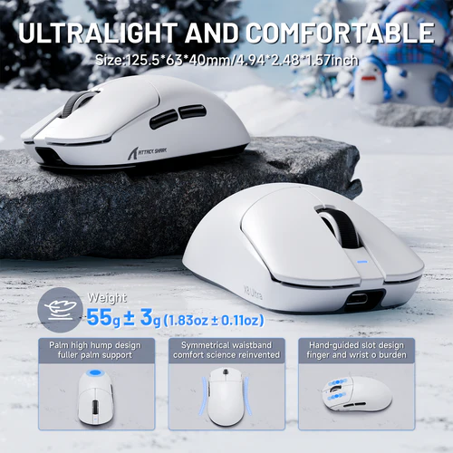 ATTACK SHARK X8 Ultra 8KHz ( White )
