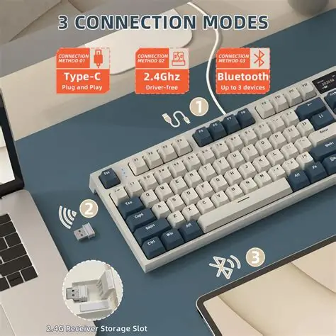 ATTACK SHARK K86 Wireless 75% Linear Switches ( Retro Blue )