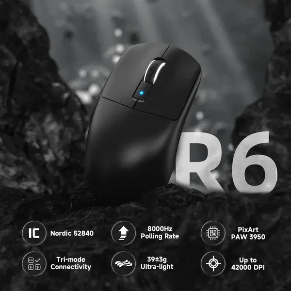  ( Black ) ATTACK SHARK R6