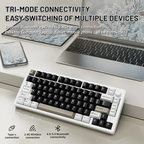 ATTACK SHARK X86 Full Aluminum Wireless ( Milk White )