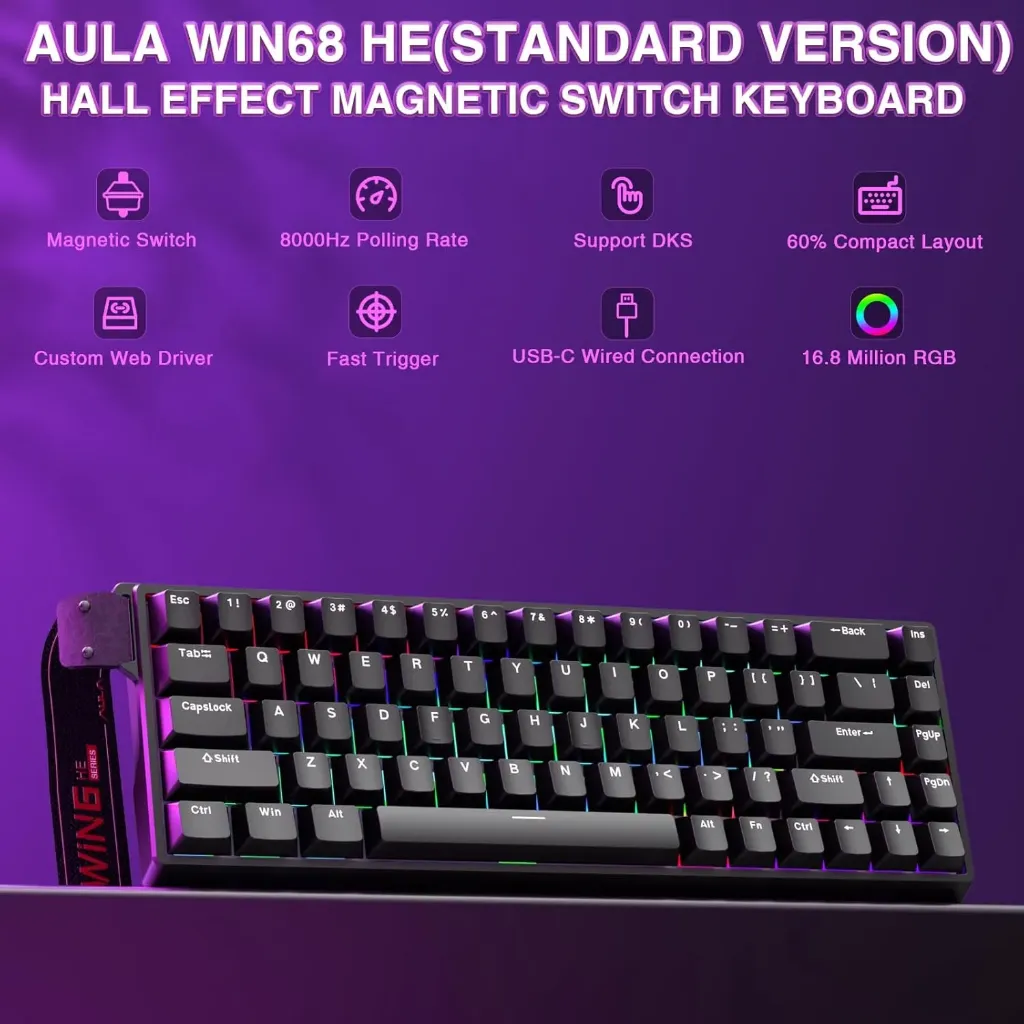AULA WIN68 HE Magnetic ( Percent Compact Design )