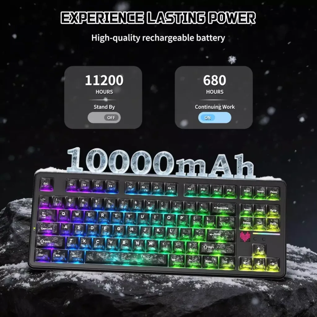 ATTACK SHARK X87 Ultra Mechanical Wireless ( Forged Carbon )