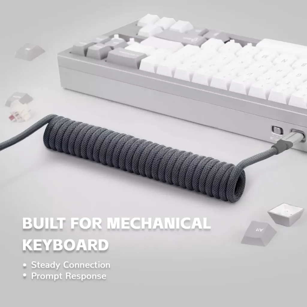 ATTACK SHARK C01 PRO Coiled USB-C ( Grey )
