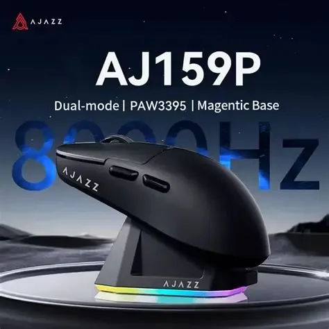 ( Black ) AJAZZ AJ159 PRO 8Khz Magnetic Charging