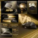 ATTACK SHARK V8 Ultra 8KHz Polling PAW3950MAX 42,000 DPI ( Black )