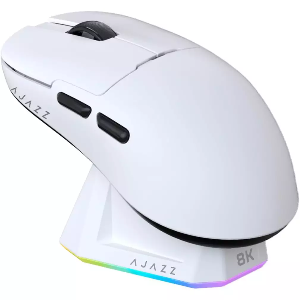 ( White ) AJAZZ AJ159 PRO 8Khz Magnetic Charging