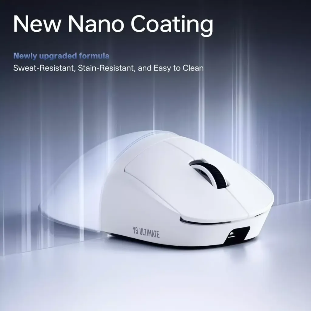 ATK Y9 Ultimate Ergonomic PAW3950 Ultra Sensor 42,000 DPI 8Khz 55g ( White )