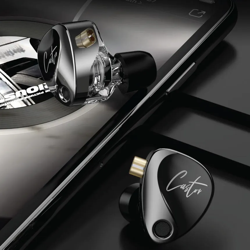 KZ Castor Dual-Driver ( IEM ) ( With Mic ) ( Gray )