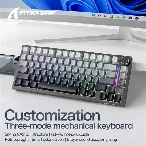 ATTACK SHARK X820Ultra 75% Tri-mode Gift Switch ( Gray-Black )