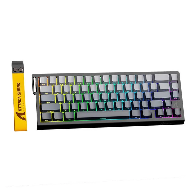 ATTACK SHARK X68PRO HE 65% Wireless 8KHz Magnetic Keyboard With 0.01mm ( Gradient Black )