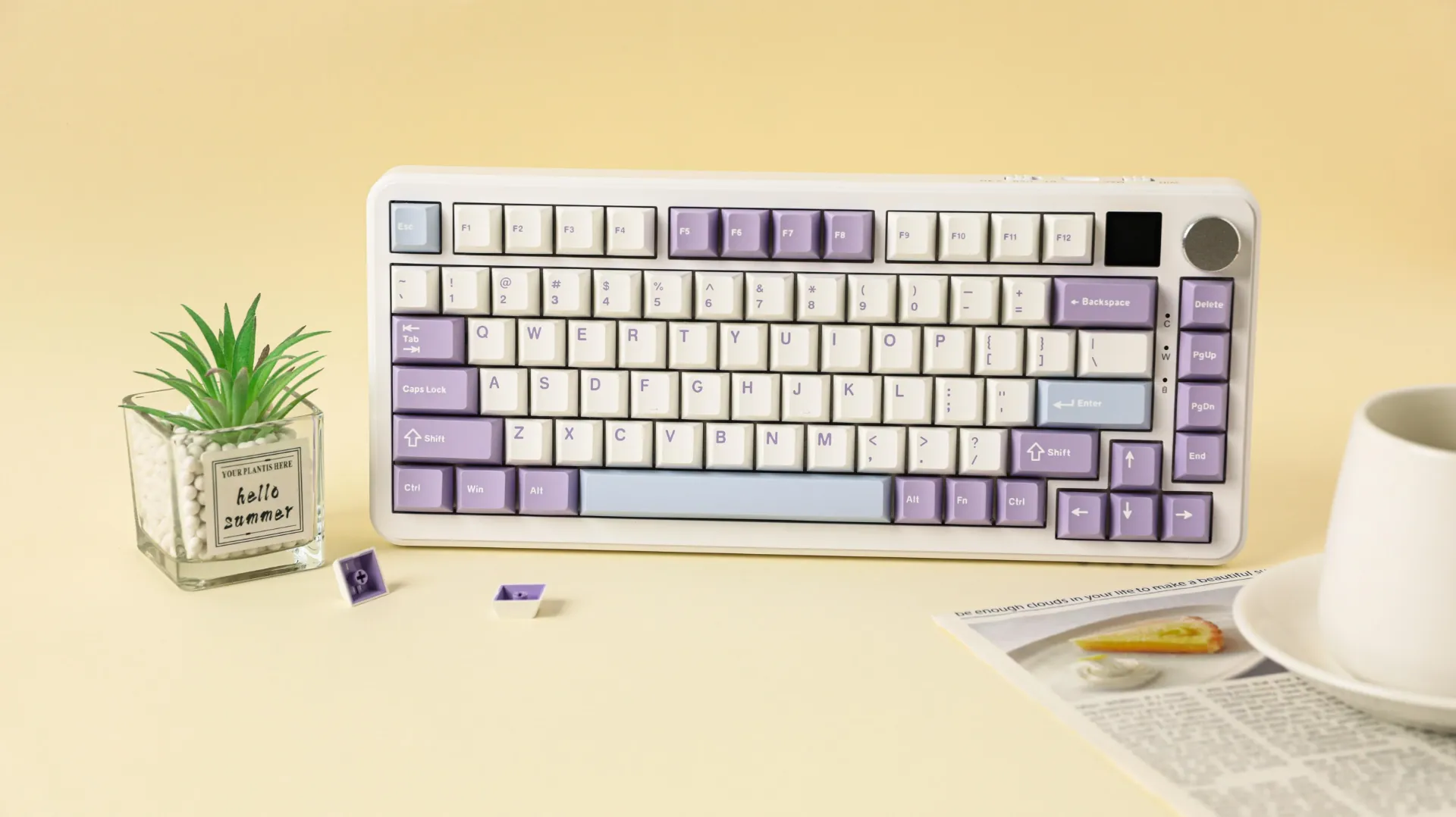 AJAZZ AK820 Max HE 75% Magnetic Switch ( White Purple )