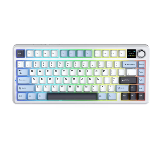 AULA F75 MAX 75% With TFT Screen Reaper Switch ( White Purple )