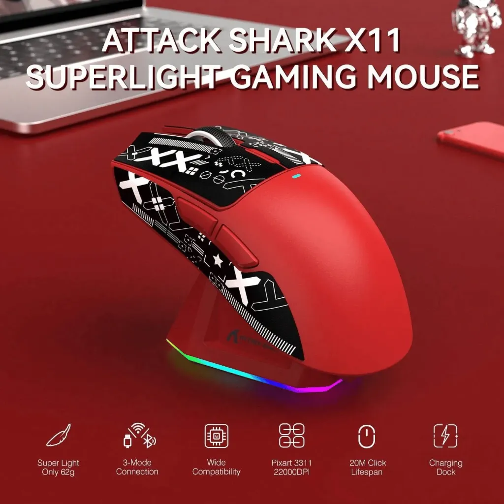 ( RED ) ATTACK SHARK X11
