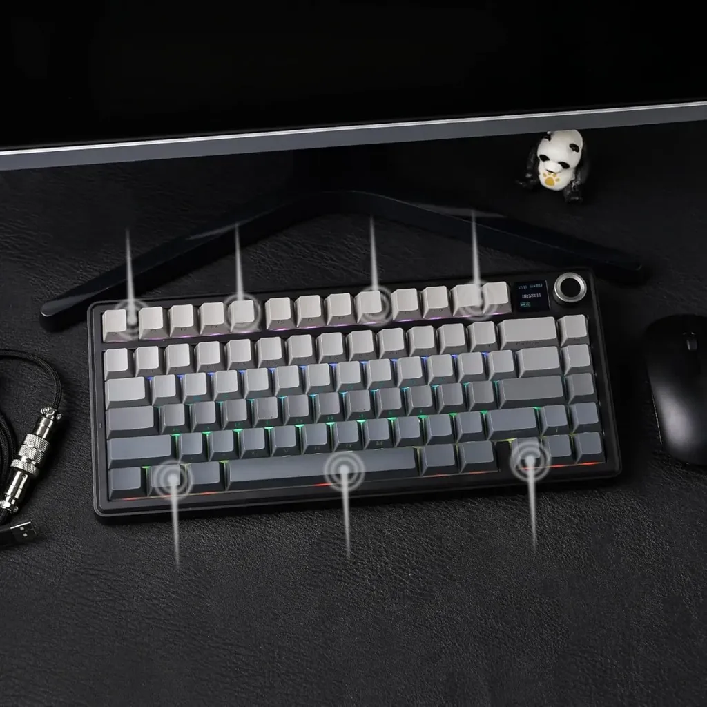 AULA F75 MAX 75% With TFT Screen Reaper Switch ( Gray Black )