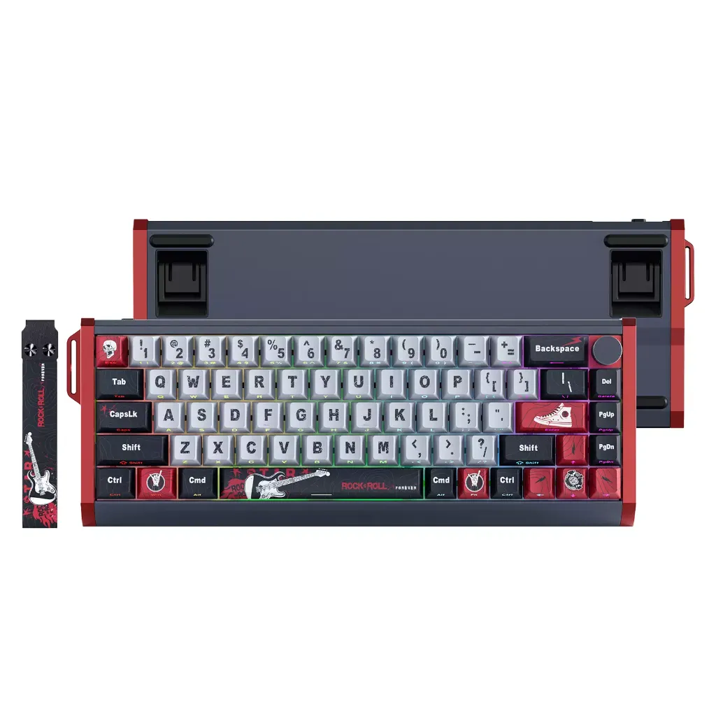 SKYLOONG GK68 HE Aluminum Magnetic Switch Hall Effect Hot Swappable – 8000 Hz Polling – Rate Rapid Trigger 0.01mm ( Rock )