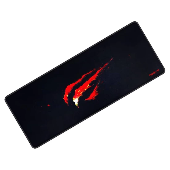 Mousepad 70 cm x 30 cm Size, ( Black Red )